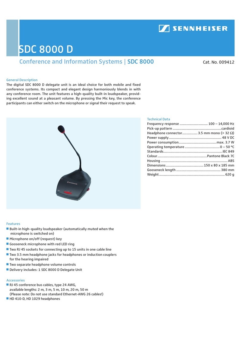 Sennheiser SDC 8000 D specification