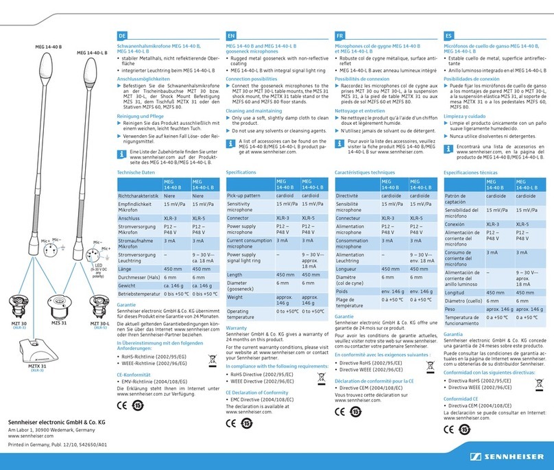 Sennheiser MEG 14-40 B specification