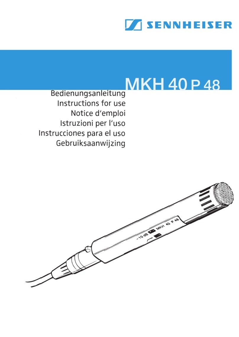 Sennheiser MKH 40 P 48 User manual