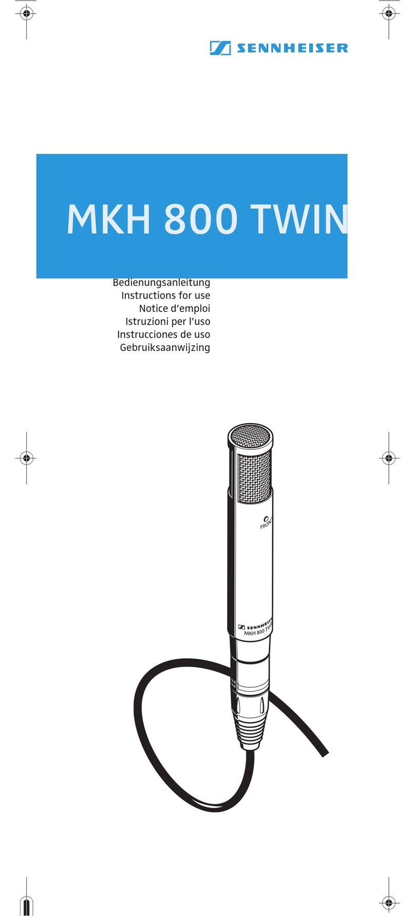 Sennheiser MKH 800 Instructions for use