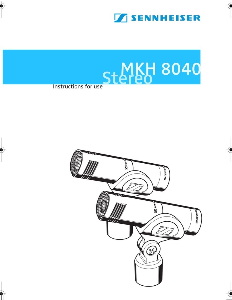 Sennheiser MKH 8000 Series Instructions for use