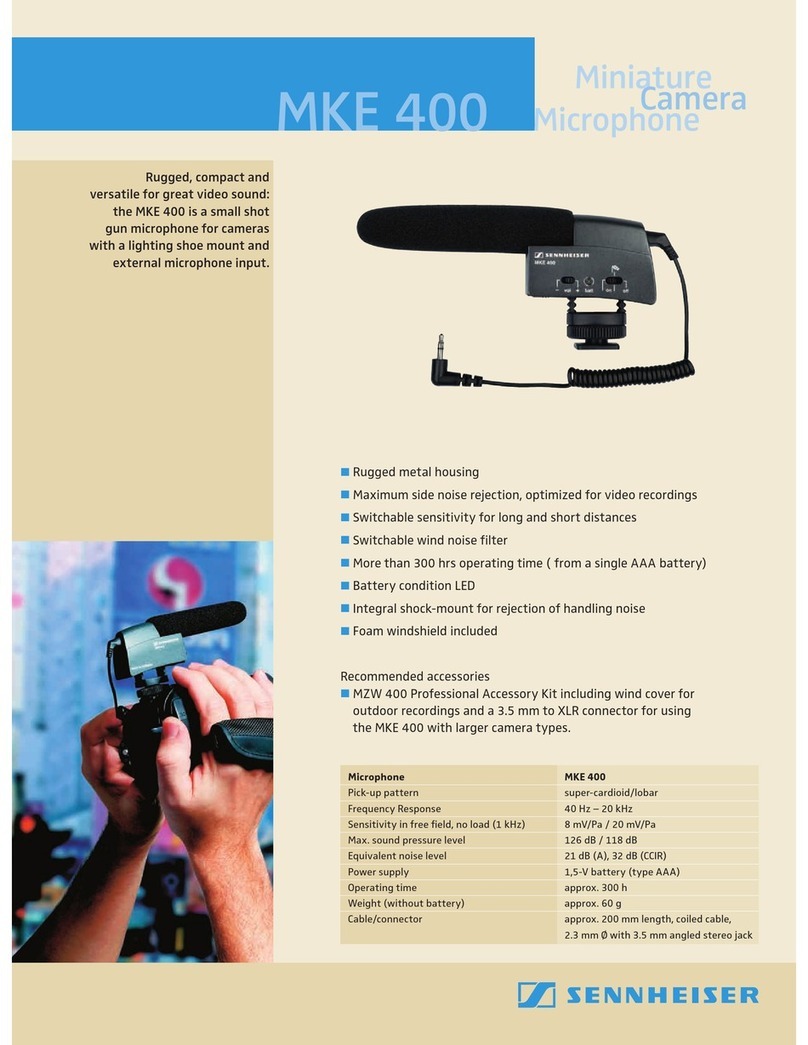 Sennheiser MKE 400 Specifications
