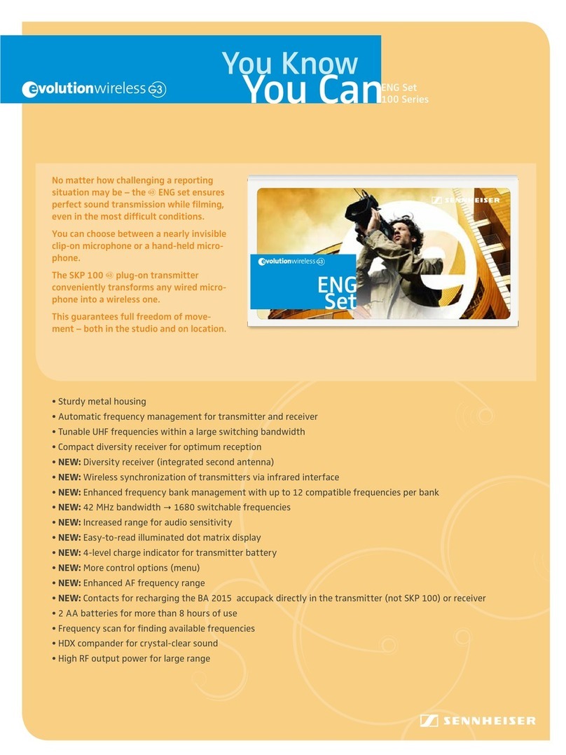 Sennheiser EK 100 G3 User manual