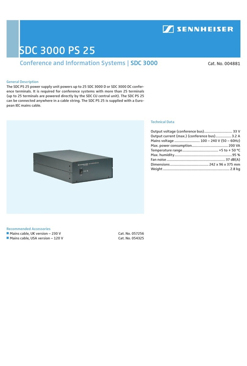 Sennheiser SDC 3000 PS 25 Specifications