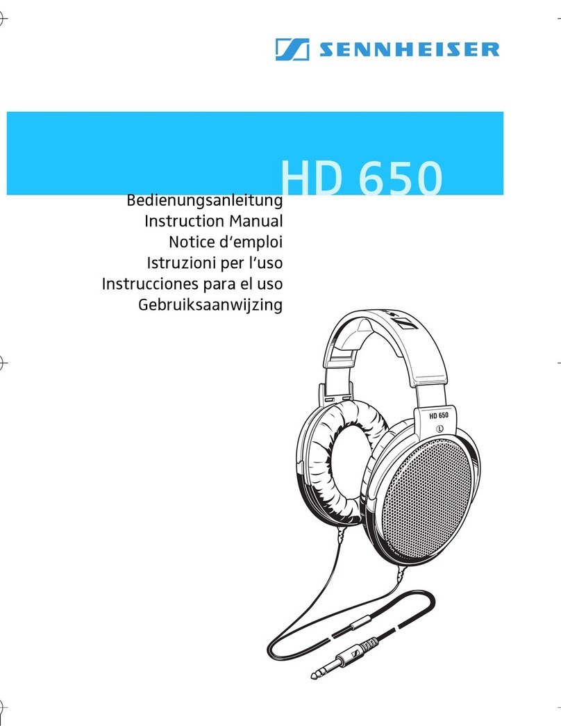 Sennheiser HD 650 instruction manual