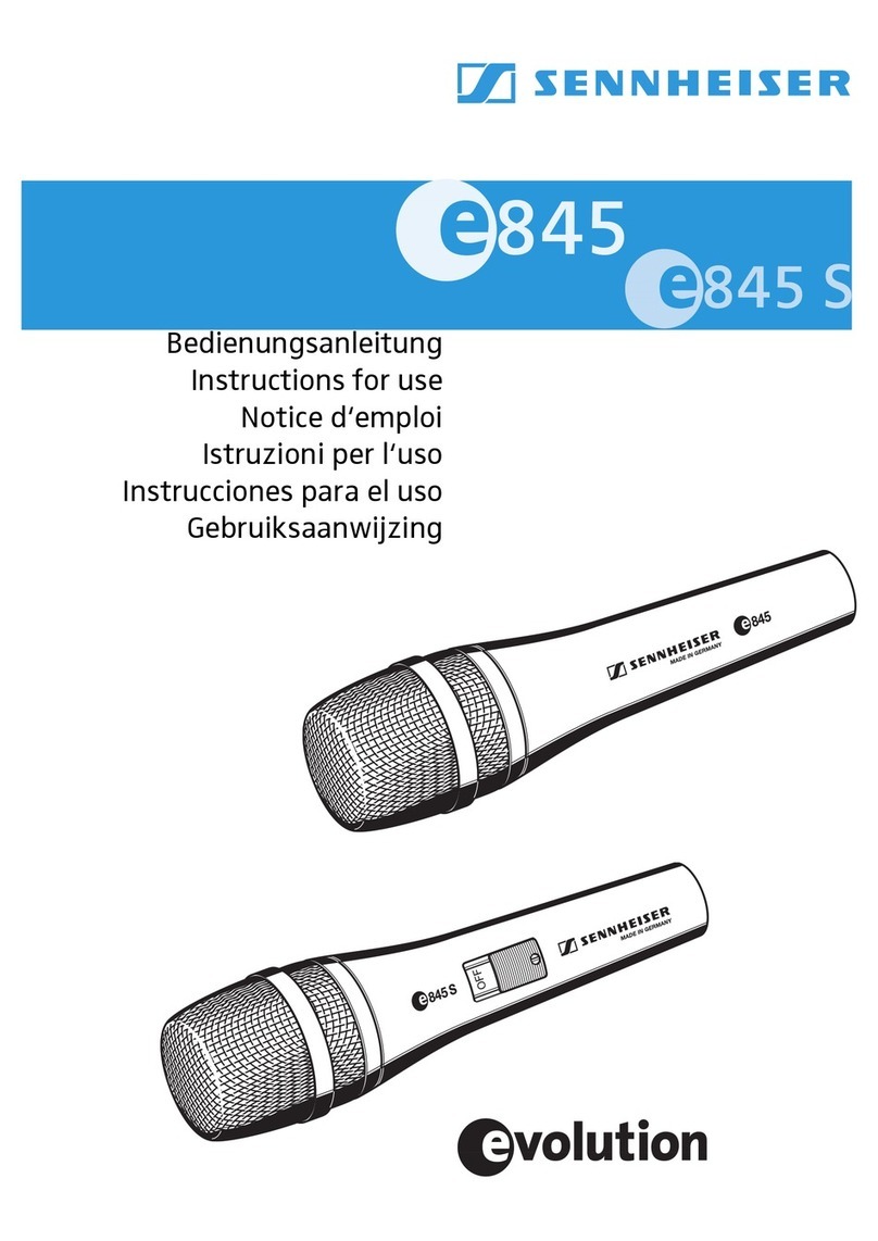 Sennheiser e845 S Instructions for use