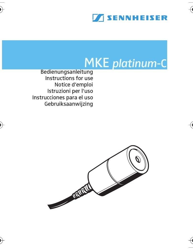 Sennheiser MKE platinum-C Instructions for use