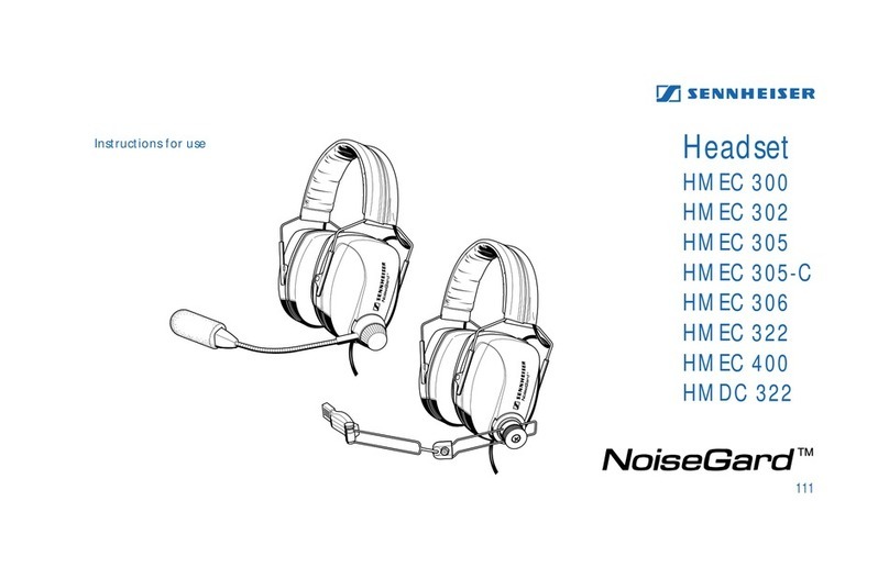 Sennheiser NoiseGard HMDC 322 User manual