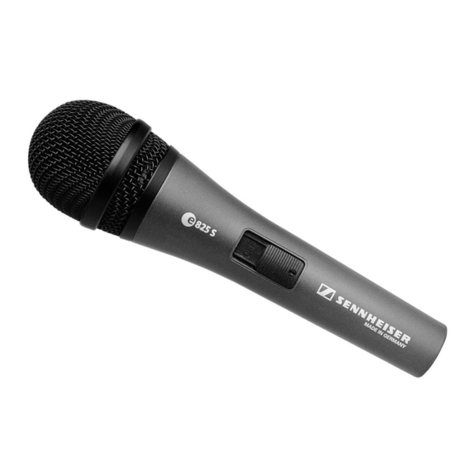 Sennheiser Evolution E 825S Instructions for use