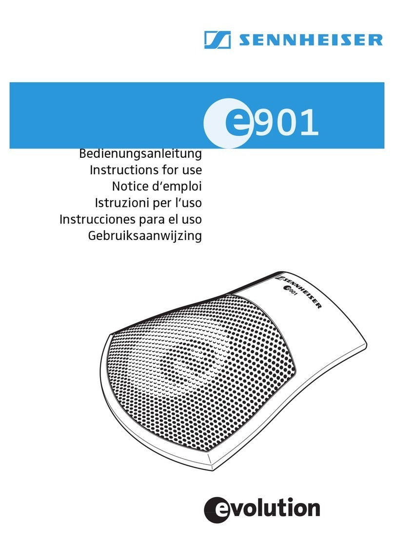 Sennheiser Evolution E 901 Instructions for use