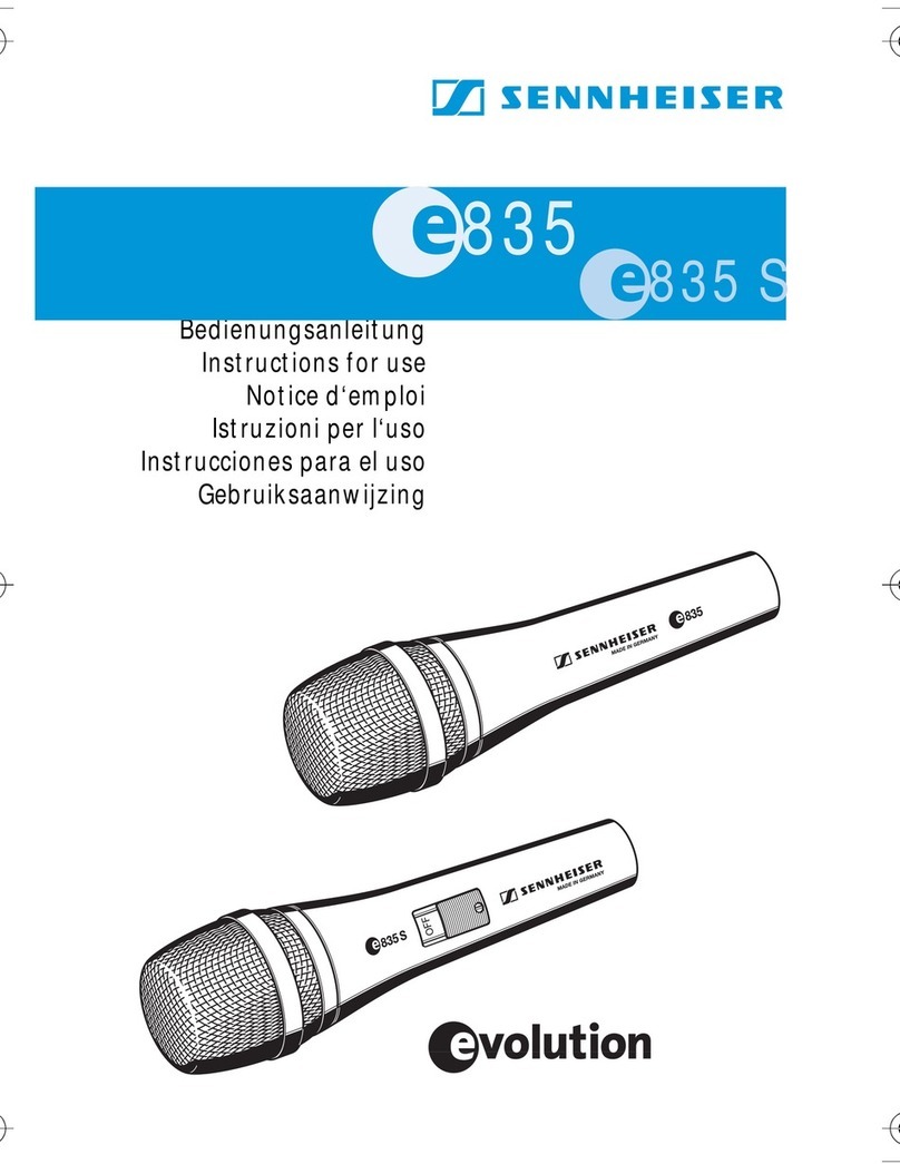 Sennheiser Evolution E 835S User manual