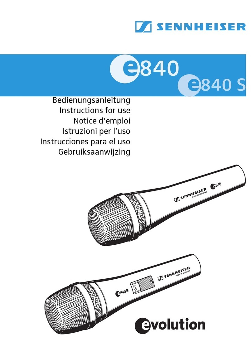 Sennheiser evolution e840 S Bedienungsanleitung