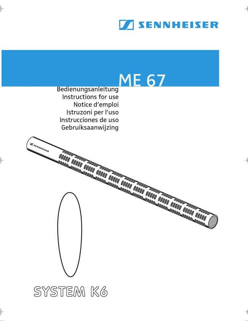 Sennheiser ME 67 User manual