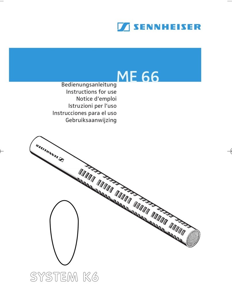 Sennheiser ME 66 Instructions for use