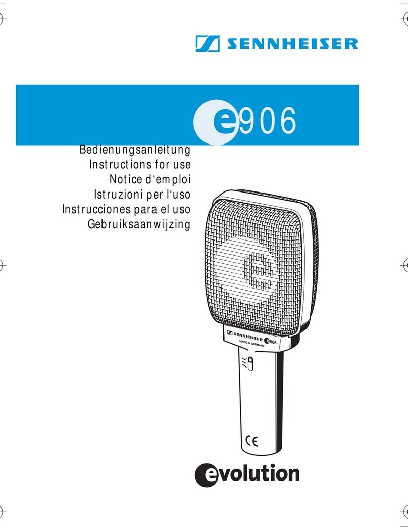 Sennheiser Evolution E 906 User manual