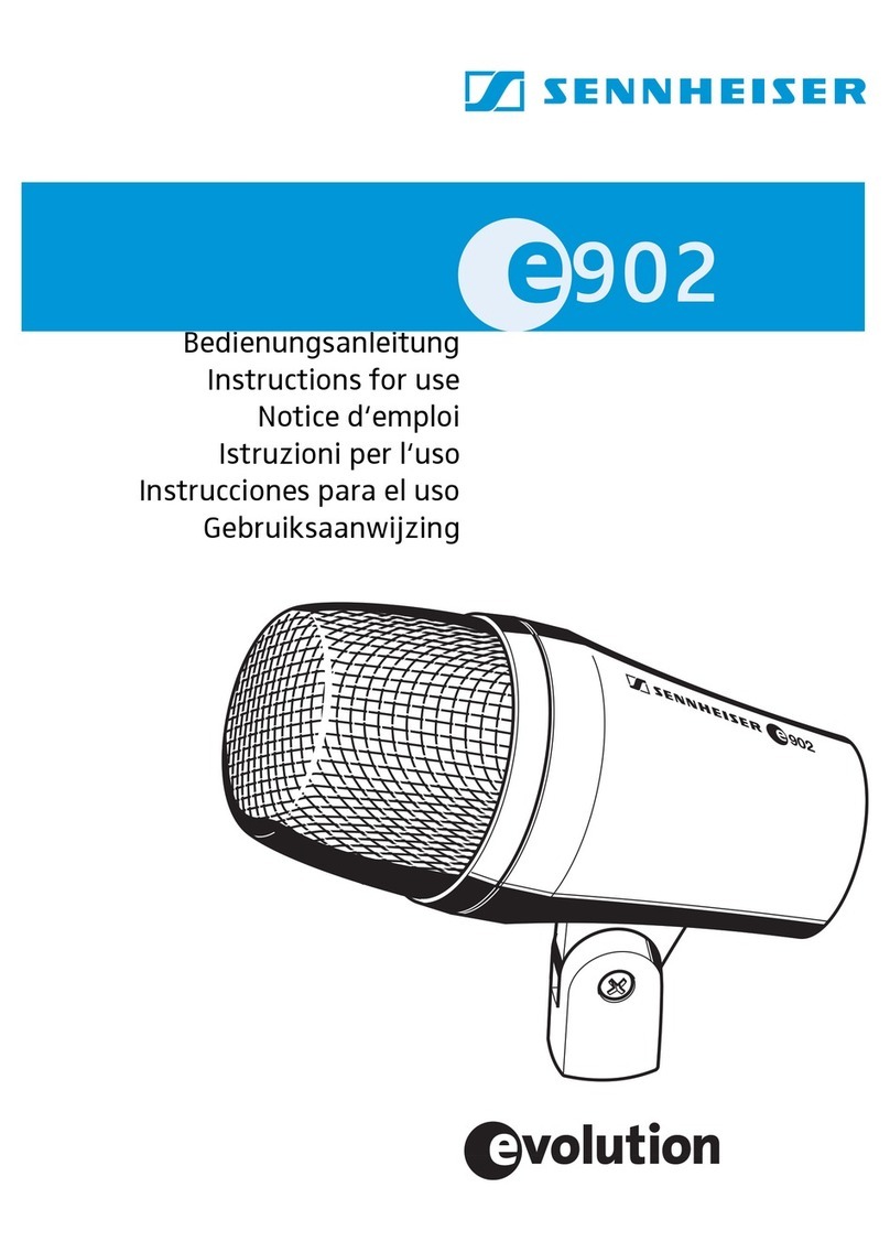 Sennheiser Evolution E 902 Instructions for use Sennheiser Evolution E 902 Instructions for use