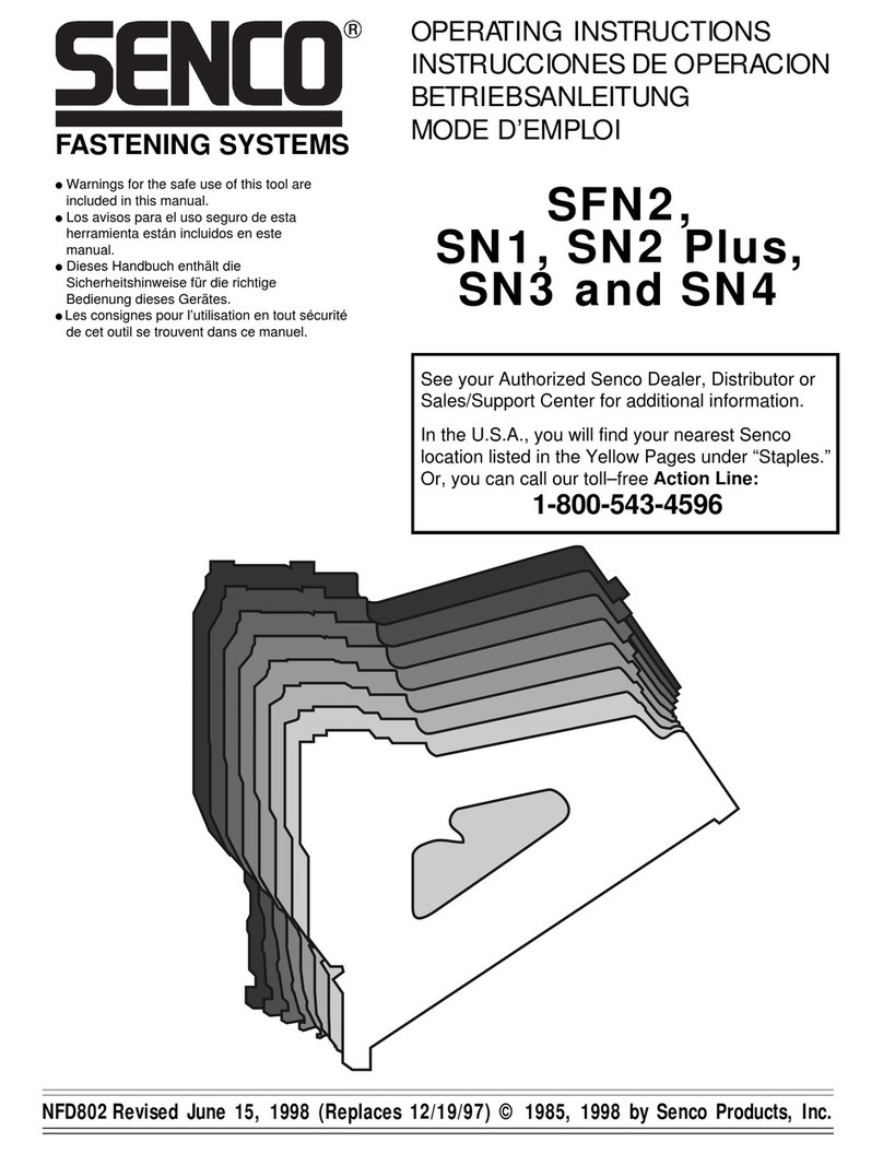 Senco SFN2 operating instructions