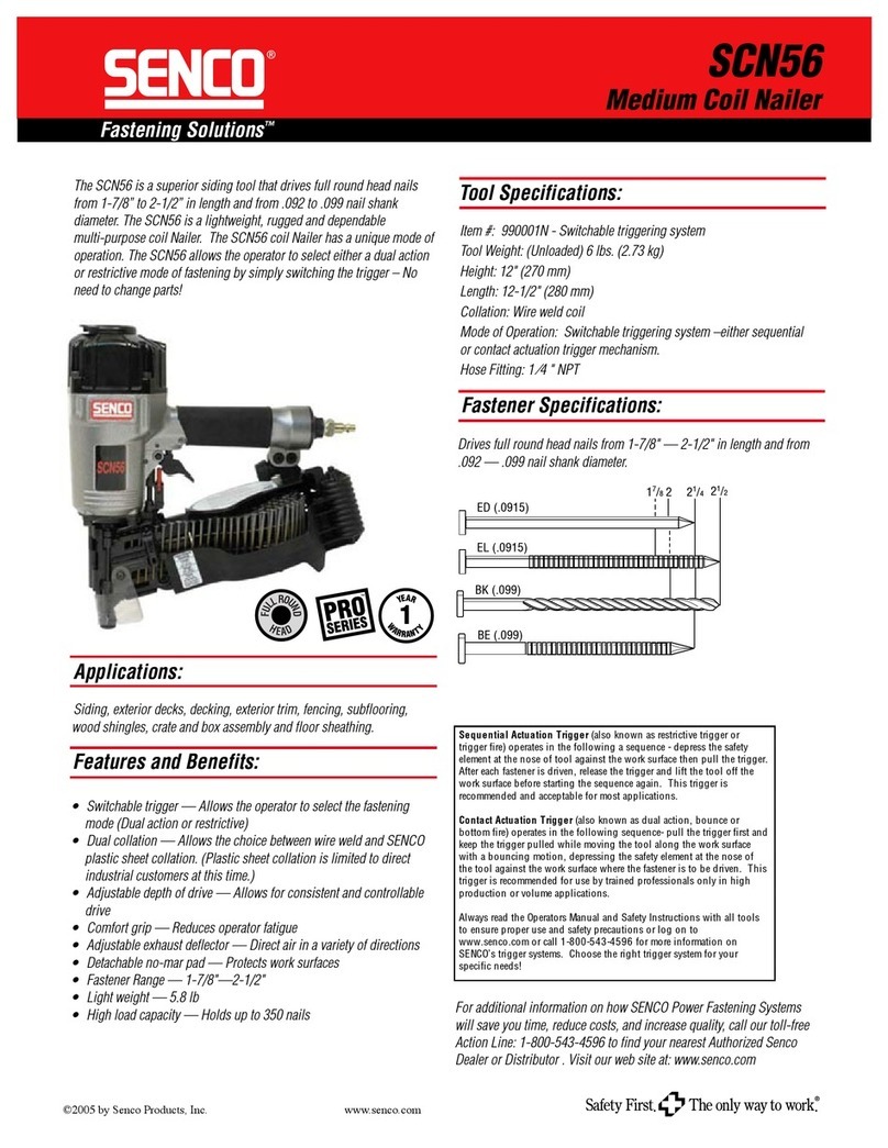 Senco SCN56 User manual Senco SCN56 User manual