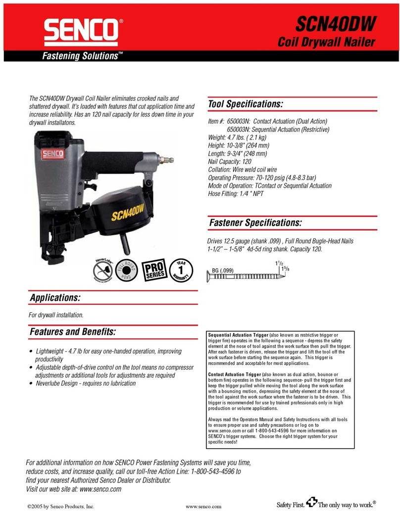 Senco SCN40DW User manual Senco SCN40DW User manual