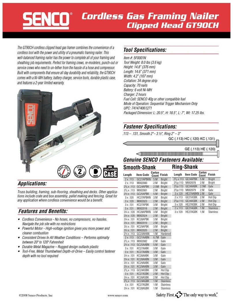 Senco GT90CH User manual