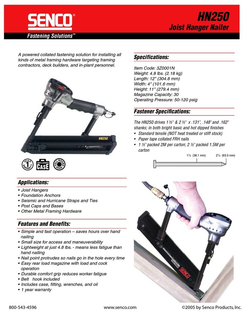 Senco HN250 User manual