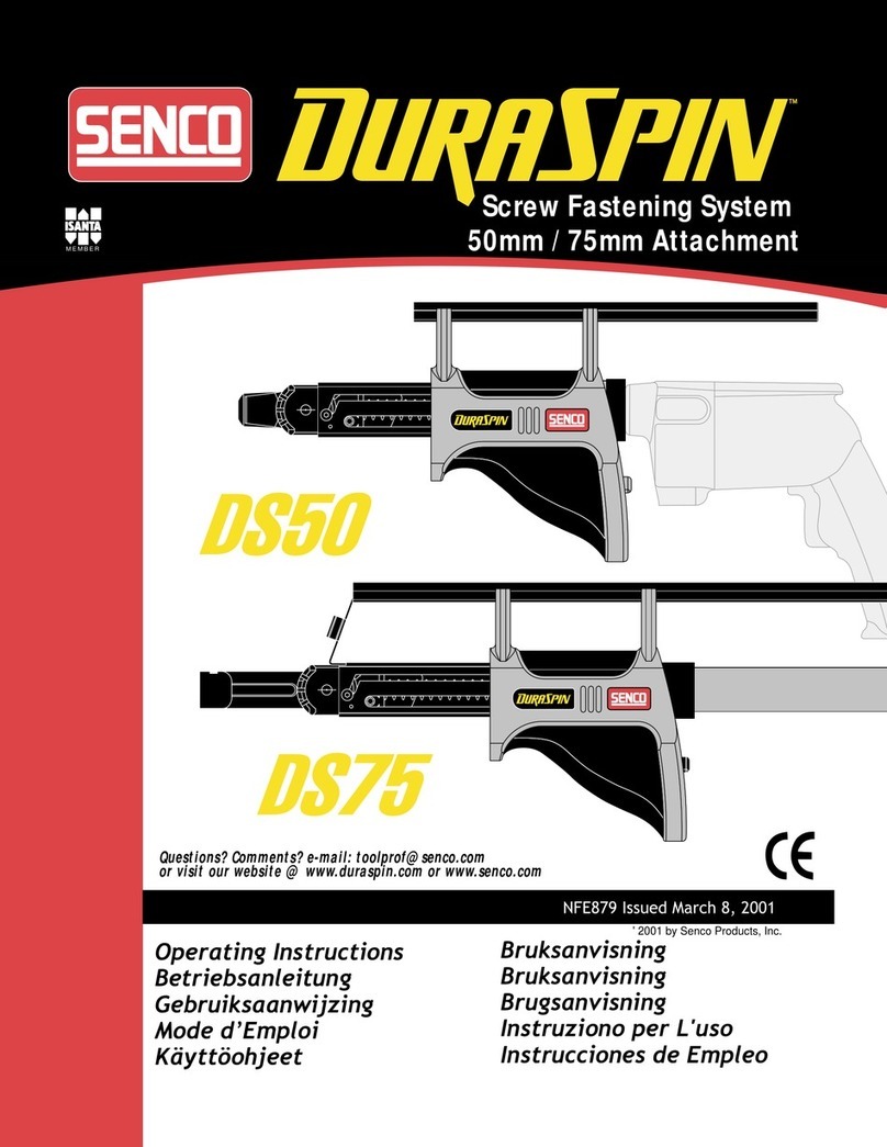 Senco DuraSpin DS75 operating instructions