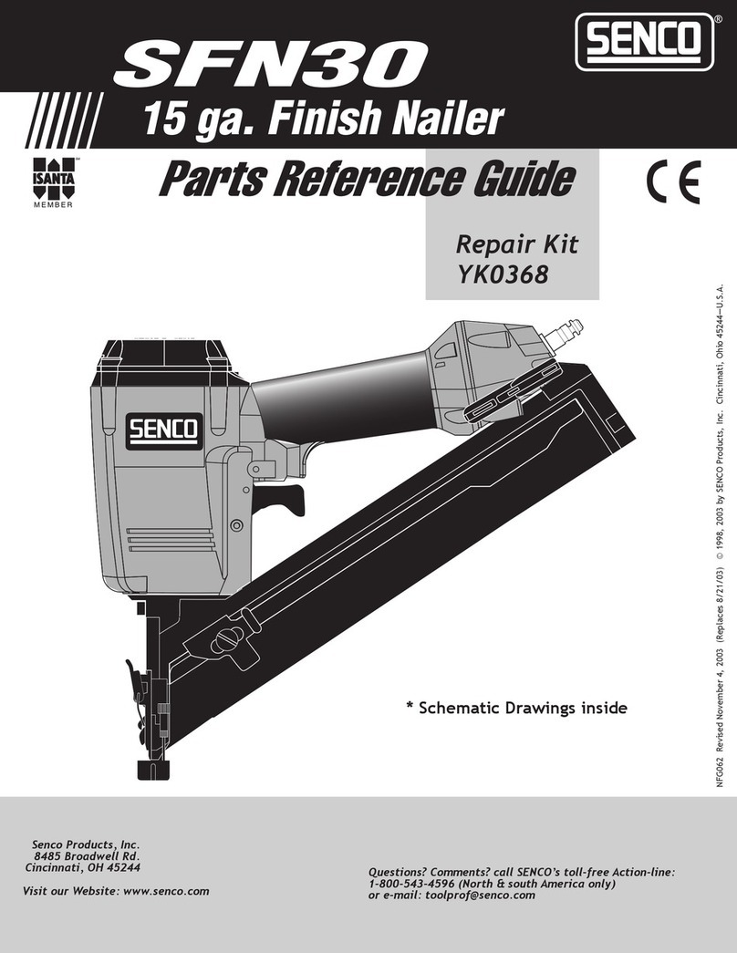 Senco SFN30 Parts reference guide Senco SFN30 Parts reference guide