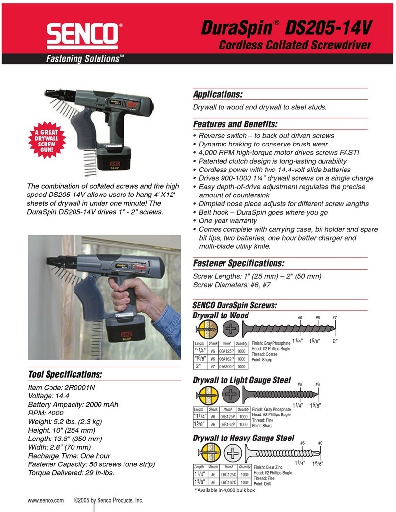 Senco DuraSpin DS205-14V User manual
