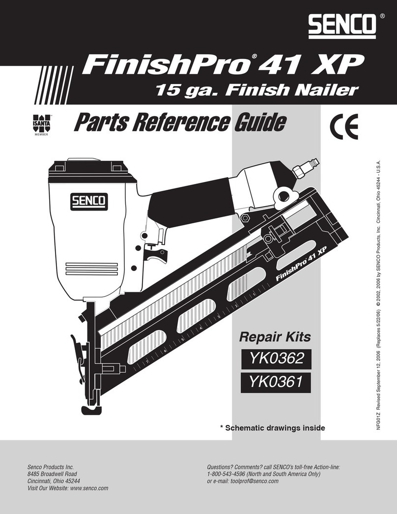 Senco FinishPro 41 XP Parts reference guide