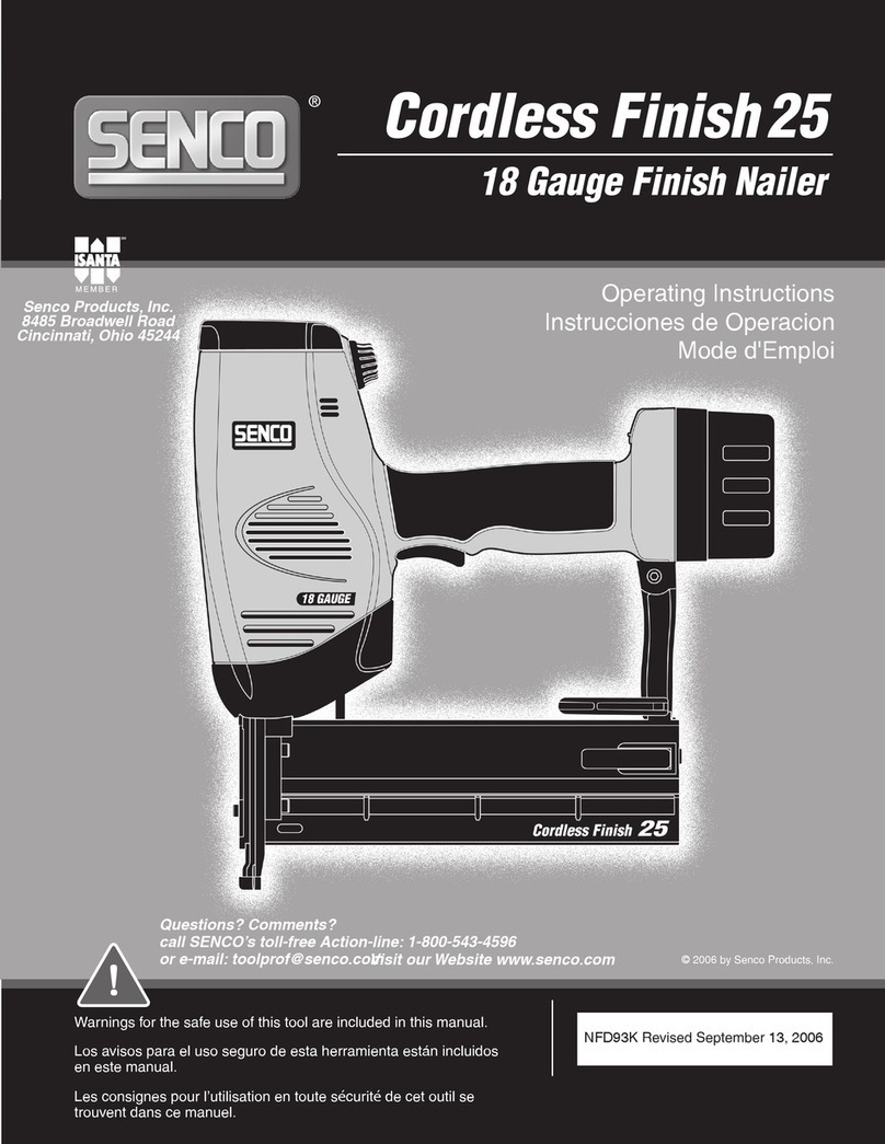 Senco AirFree 25 operating instructions