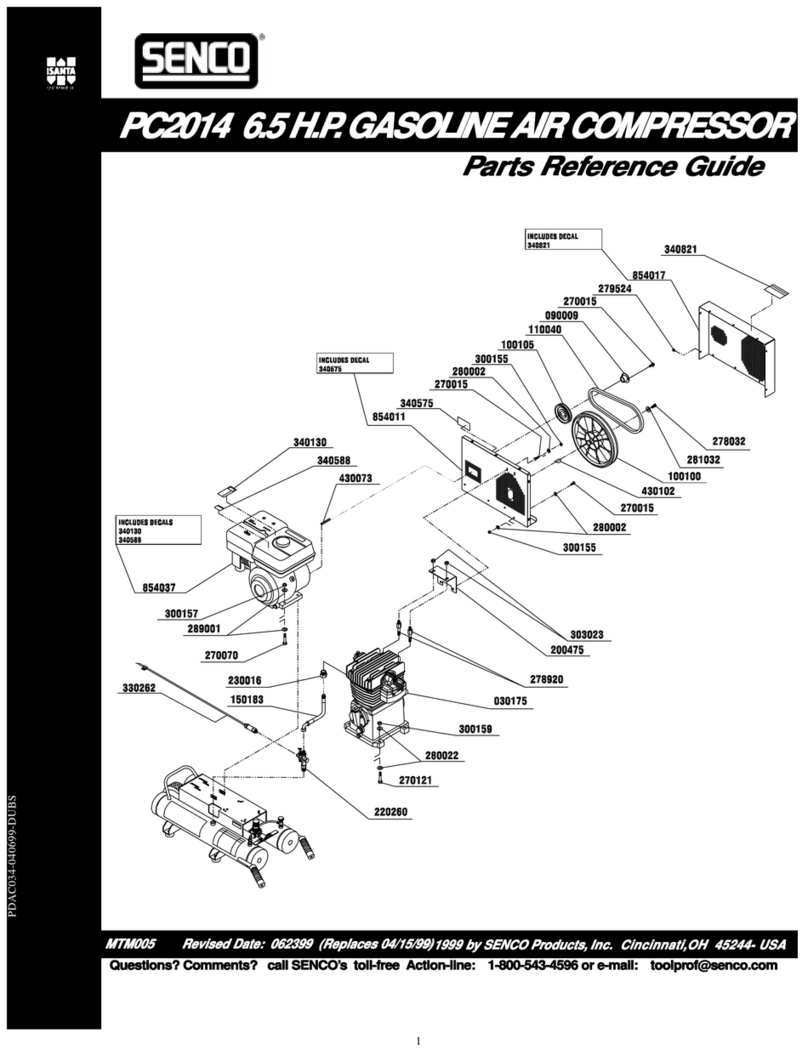 Senco PC2014 Parts reference guide