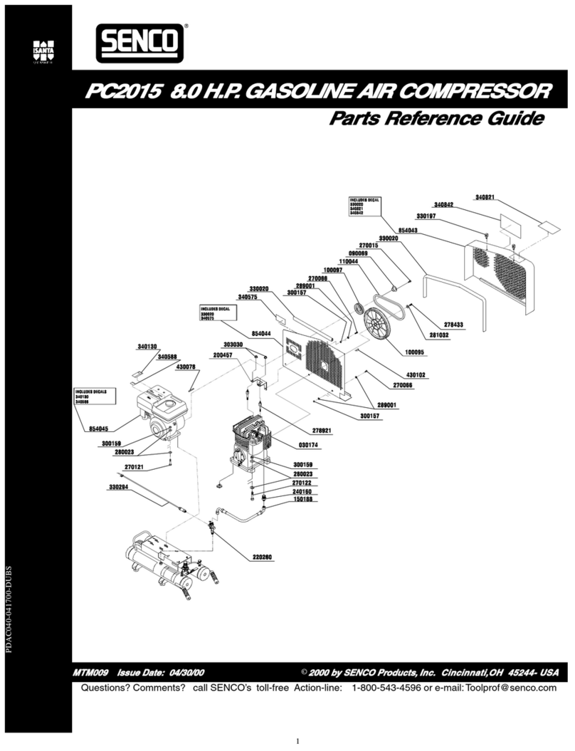 Senco PC2015 Parts reference guide