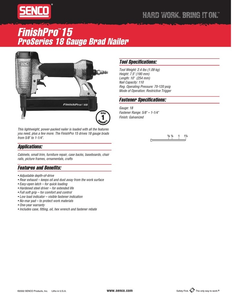 Senco FinishPro 15 Specifications