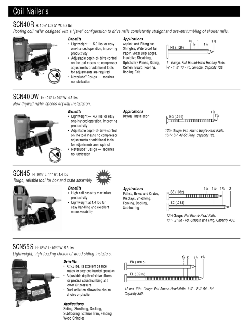 Senco Coil Nailer SCN45 User manual