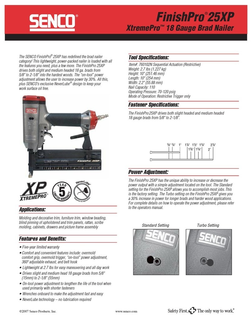 Senco FinishPro XtremePro 25 XP User manual