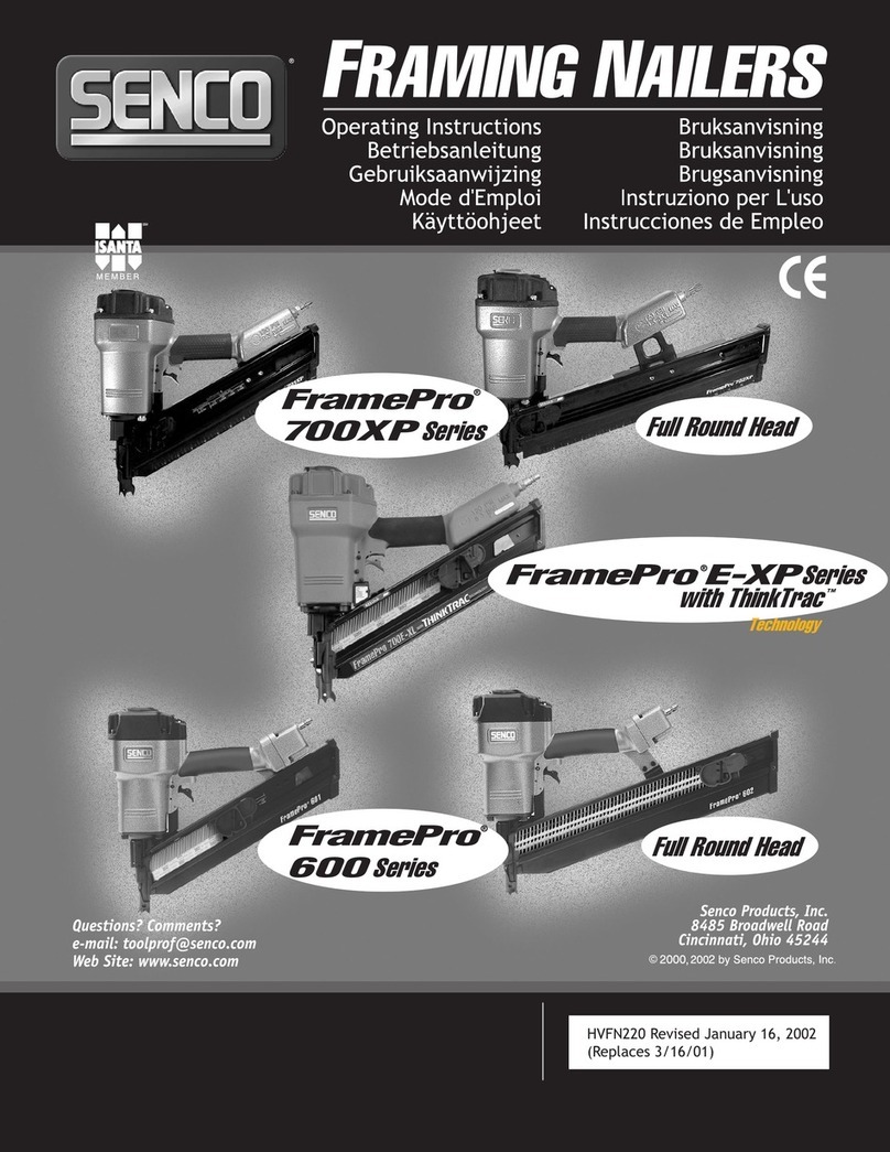 Senco 600 Series operating instructions