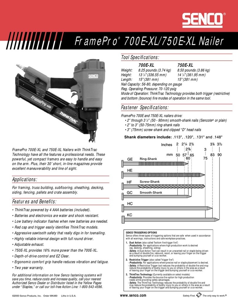 Senco FramePro 700E-XL User manual