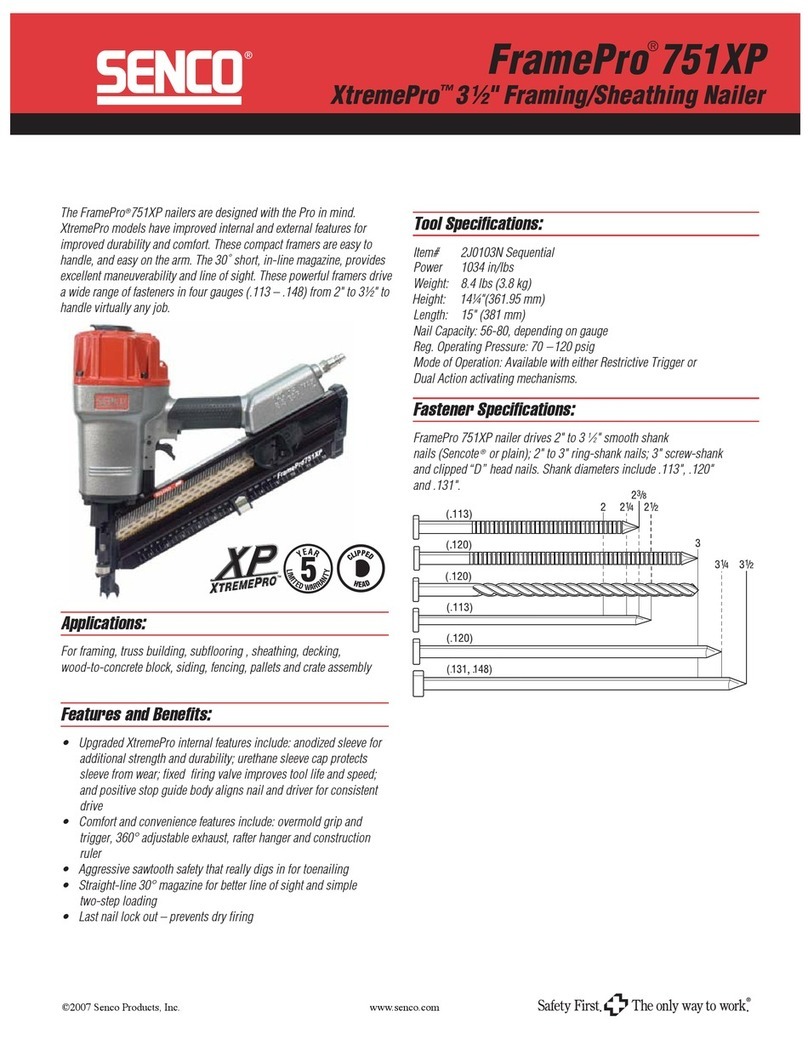 Senco FramePro 751XP User manual