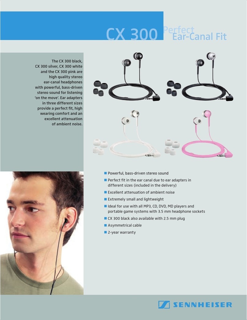Sennheiser CX 300 silver Instruction manual