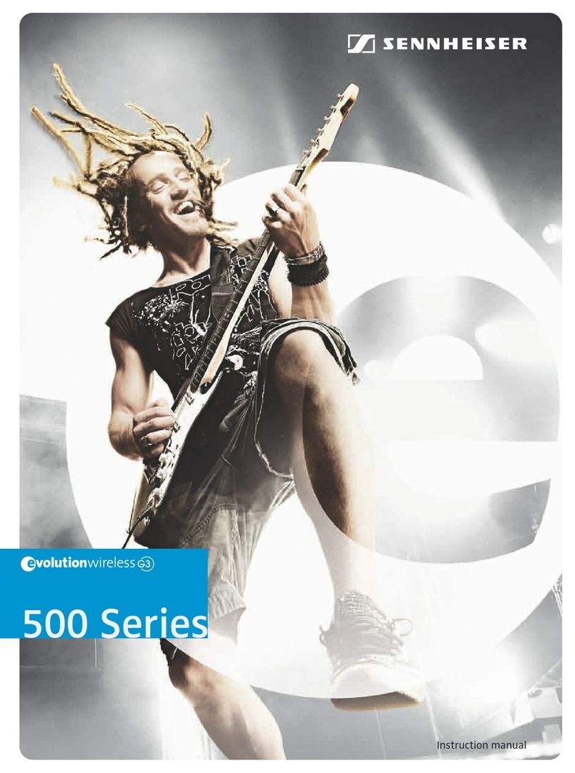 Sennheiser 500 Series User manual