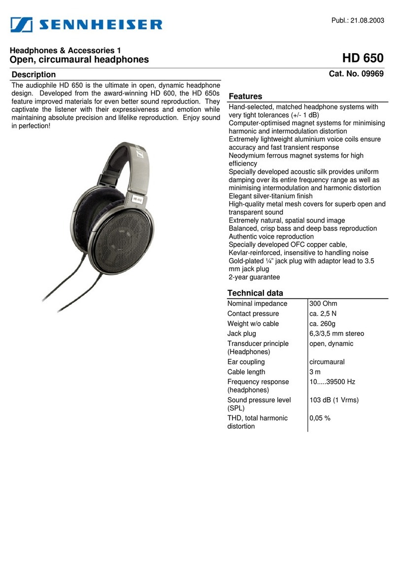 Sennheiser 9969 Specifications
