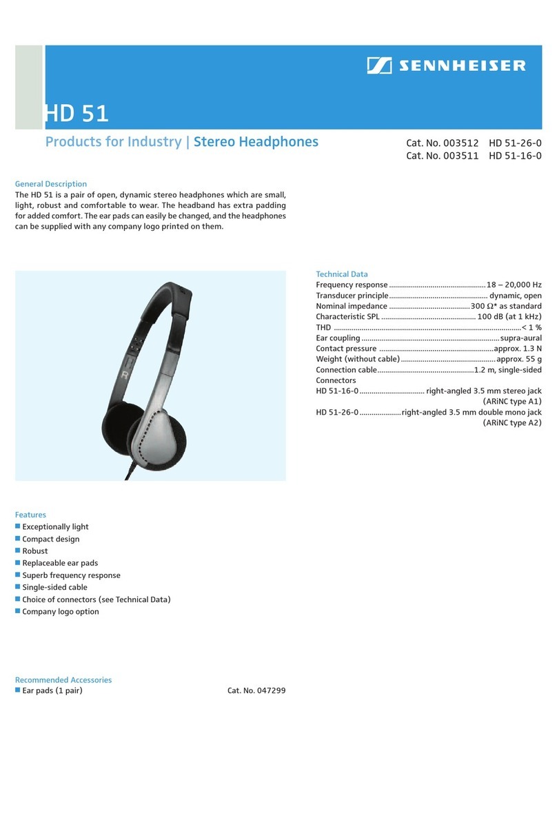 Sennheiser HD 51 Specifications