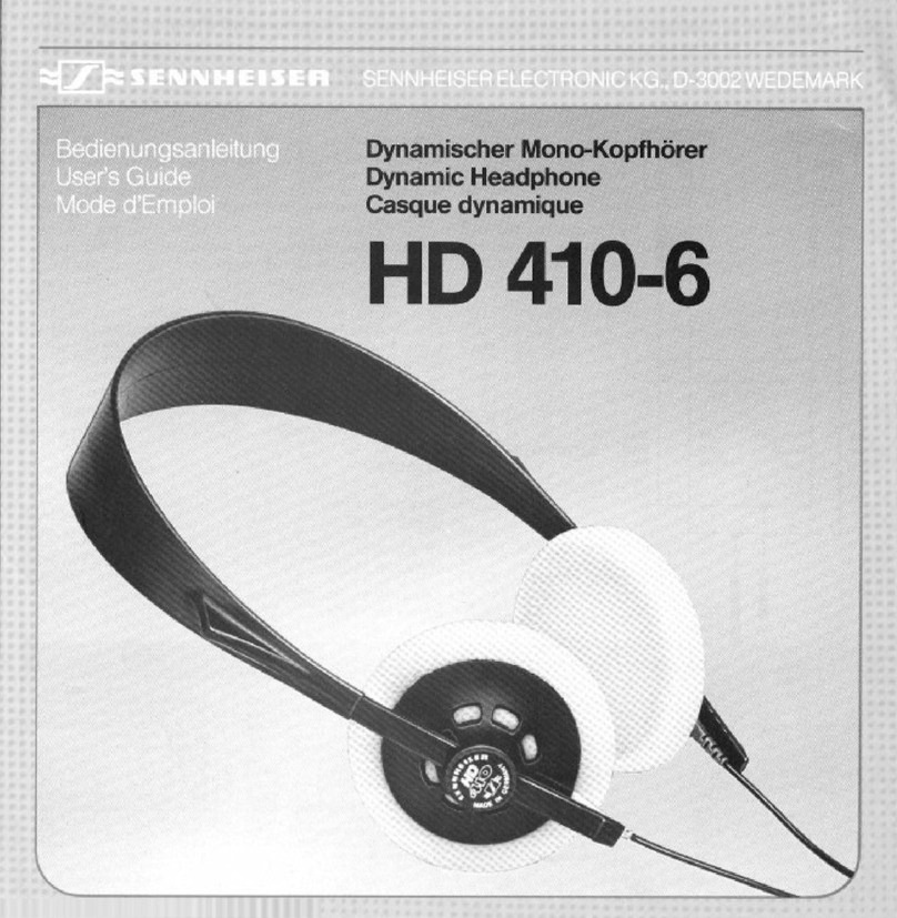 Sennheiser HD 410 user guide
