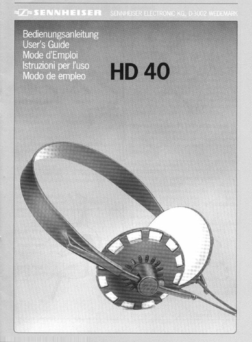 Sennheiser HD 40 TV-Stereo user guide