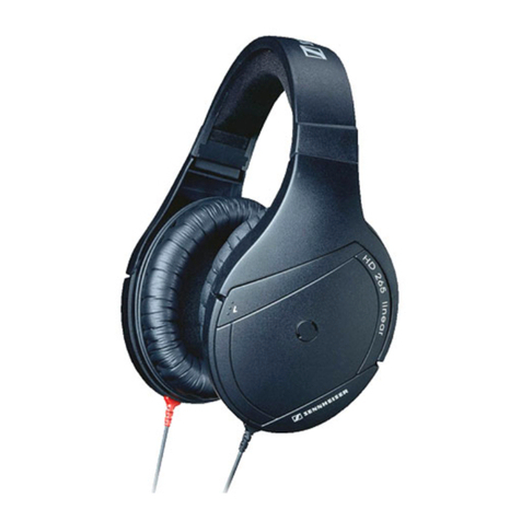Sennheiser HD 265 Specification sheet
