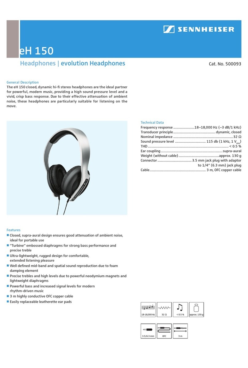 Sennheiser Evolution eH 150 Specifications