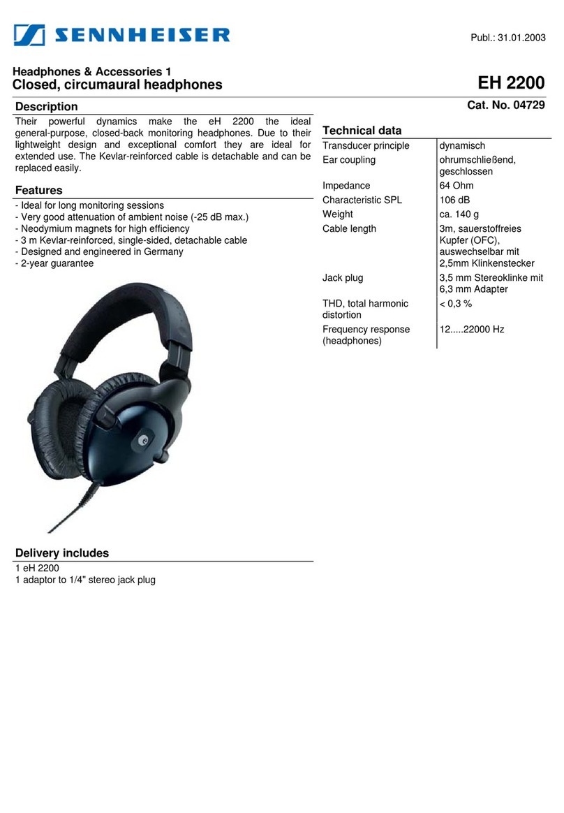 Sennheiser EH 2200 Instruction manual