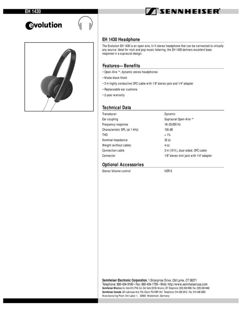 Sennheiser Evolution EH 1430 User manual