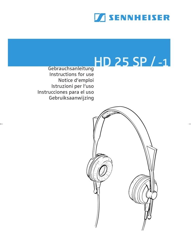 Sennheiser HD 25 SP / -1 User manual