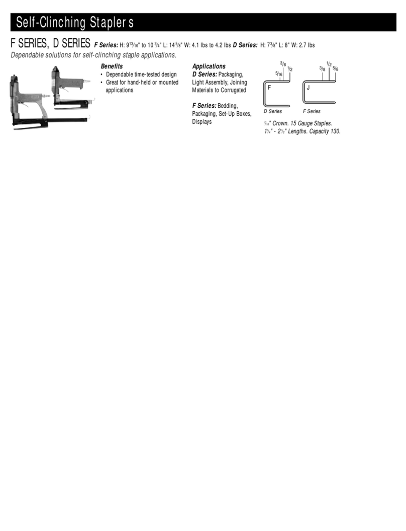 Senco Self-Clinching Stapler D User manual